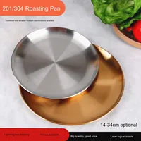 Yolecen 304 Roestvrijstalen Plaatschotel Western Food Cake Dessertblad Voor Feesten Koreaanse Restaurantbarbecue