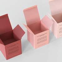 Vente en gros de boîtes d'emballage de bougies pliables de luxe personnalisées de haute qualité pour bougies personnalisées