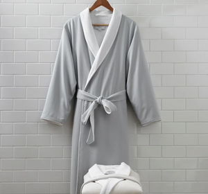 Peignoir de bain unisexe extra large douillet Peignoir en microfibre de polyester bon marché 100% pour adultes - Product Image 2