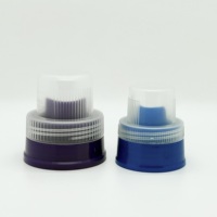 Bouchon doseur anti-fuite en plastique avec rainures de drainage pour détergent lessive 1L/2L/3L, bec verseur pour bouteilles de liquides