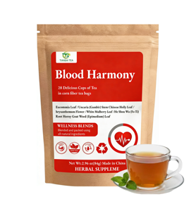 Miscelato tè verde alle erbe per l'equilibrio del sangue appena trasformato confezionato in bottiglia di tazza - Product Image 6