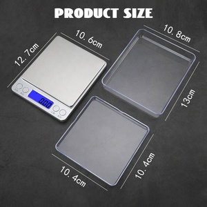 WOWO TECH 100G 200g 300G 500G เครื่องชั่งดิจิตอลสำหรับยาสูบสมุนไพรเครื่องเทศเครื่องชั่งอาหารที่มีความแม่นยำสูง - Product Image 4