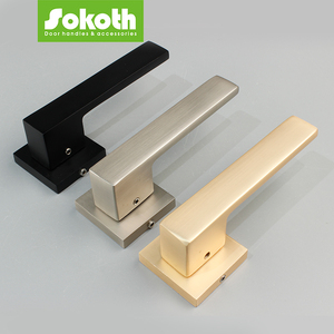 <span class=keywords><strong>2025</strong></span> Sản phẩm mới Vàng Nickel Brushed đen công nghiệp hiện đại phần cứng cửa hoàn chỉnh xử lý cửa bộ nhôm cửa đòn bẩy xử lý - Product Image 2