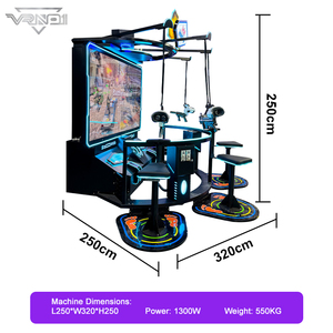 Máquina de Juego de Disparos VR para <span class=keywords><strong>4</strong></span> Jugadores con Retroceso de Pistola, Respuesta de Explosión y Asiento con Vibración - Product Image 6