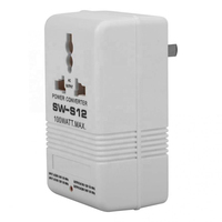 SW-S12 100W 110V-220V 220V-110V Step-Up Convertisseur de Tension Transformateur De Puissance De Voyage Blanc