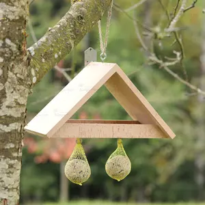 Vogelhaus NISTKASTEN Hanging Bird Feeder Wooden Quadrate Food Storage For Birds Stocked Pet Bowls Feeders Model XJY-BF20211108