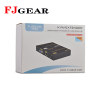 FJGEAR KVM Extender 300 Meter untuk VGA/USB Port KVM Extender Usb 300m VGA,SVGA,XGA,UXGA