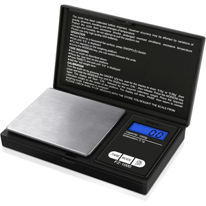 Balance de précision numérique de poche pour bijoux en or, 0,01 g, en acier inoxydable, alimentée par piles, capacité 1 kg, vente en gros usine - Product Image 1