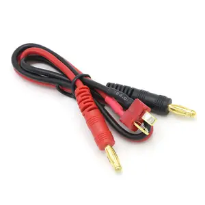 RC Charging Cable Deans Ultra T Plug Male Connector to 4mm Bullet Banana Plug Leads Cable 14AWG For IMAX B6AC B6 Charger