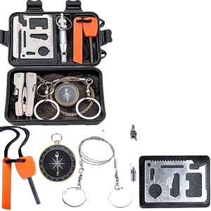 Outils <span class=keywords><strong>de</strong></span> <span class=keywords><strong>survie</strong></span> en plein air 9-en-1 DIY en gros, équipement multifonctionnel portable pour le camping et la randonnée, entièrement étanche avec poignée en D - Product Image 2
