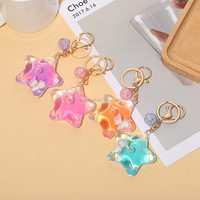 Nouveauté : Porte-clés personnalisé en PVC flottant 3D avec liquide, motif chat mignon, dessin animé, impression UV, souvenir, cadeau