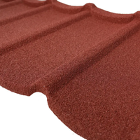 Tuiles de toiture en métal avec pierres colorées pour la construction de maisons