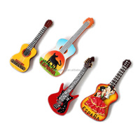 2026 Aimant de réfrigérateur personnalisé en métal, multi-couches, émaillé, avec motif guitare de joueur de musique Blues de Memphis, souvenir
