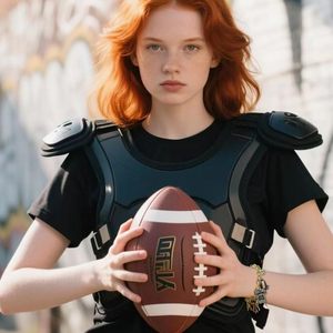 <span class=keywords><strong>Bracelet</strong></span> <span class=keywords><strong>de</strong></span> football pour femme, plaqué or, avec breloques chaussures, casques et nœuds pour le jour du match, bijoux pour les fans - Product Image 6