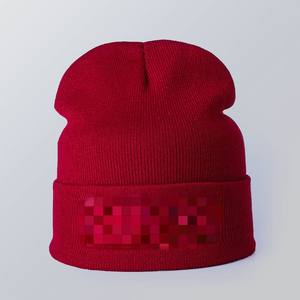 Chapeau d'hiver de style nouveau, logo <span class=keywords><strong>King</strong></span> Queen, couleur unie, bonnet à revers, logo personnalisé, bonnet en acrylique pour femmes - Product Image 6