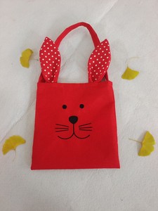 DAMAI Cartoon <b>Easter</b> Bunny Ear Tote <b>Bags</b> Cute Shaped Gift Sacks Creative Holiday Cloth <b>Bags</b> for Party Decoration Supplies - Product Image 5