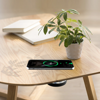 Chargeur sans fil longue portée 10W intégré au mobilier, invisible sous la table, pour bar, café, bureau