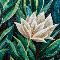 Art mural en mosaïque européenne sur mesure de luxe, correspondance des couleurs de haute précision, peinture murale artisanale, chambre à coucher, hall d'hôtel, projets haut de gamme