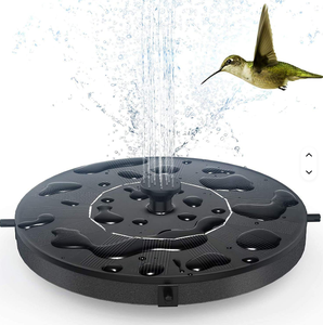 Fuente Solar para Baño de Pájaros, Bomba de <span class=keywords><strong>Agua</strong></span> Automática Flotante con 6 Boquillas y 4 Tubos de Plástico - Product Image 1