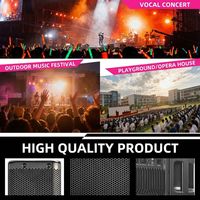 LAW158DBD: Speaker PA Aktif Kelas D DSP 15 inci, 550 W RMS 600 W puncak, Sensitivitas 131 DB, Speaker Panggung Profesional.