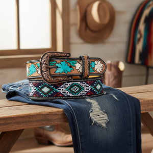 Ceinture légère écologique artisanale en cuir de vache de style occidental classique de qualité parfaite à la vente chaude pour hommes et femmes - Product Image 3