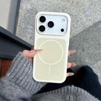 Compatible avec l'iPhone 18 Pro Max, coque de téléphone magnétique fine en silicone liquide, pour iPhone 17/16, protection anti-chute