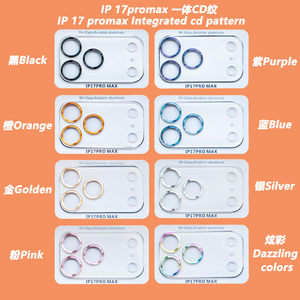 ตัวป้องกันหน้า<span class=keywords><strong>จอ</strong></span>เลนส์กล้องสำหรับ <span class=keywords><strong>iPhone</strong></span> 17 Air <span class=keywords><strong>สี</strong></span>สันสดใส CD ปกป้องกันตกกระจก HD สำหรับ <span class=keywords><strong>iPhone</strong></span> 17 Pro Max - Product Image 6