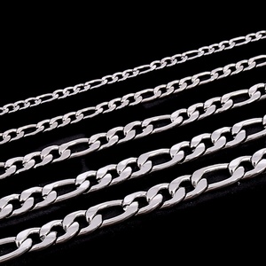 Muestra Gratuita de Cadena Figaro de Acero Inoxidable Personalizada en Plata y Oro para la Fabricación de Joyas - Product Image 2