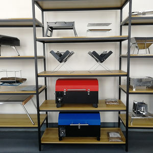 <span class=keywords><strong>Barbecue</strong></span> fumoir combiné portable en acier inoxydable de qualité supérieure, sans fumée, à granulés de bois, avec protection haute pression pour les fêtes en plein air - Product Image 4