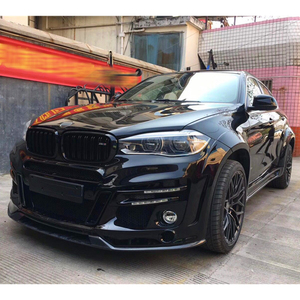 שדרוג רכב - ספוילר קדמי/אחורי מסיבי פחמן רטוב, חצאיות צד, גריל, כיסויי גלגלים, פגוש חדש <span class=keywords><strong>X6</strong></span> 2014-2019 <span class=keywords><strong>F16</strong></span> פנסי ערפל - Product Image 1