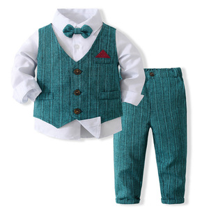 Robes de Soirée Formelles à Manches Longues pour Enfants, Tenues pour Tout-Petits Garçons, Design de Robe Bébé, Vêtements pour Enfants, Vêtements Espagnols pour Bébés Garçons - Product Image 4