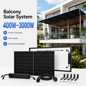 Sistema Solar para Balcón con <span class=keywords><strong>Microinversor</strong></span>, Sistema Solar para Balcón de 800w, Listo para Usar - Product Image 1