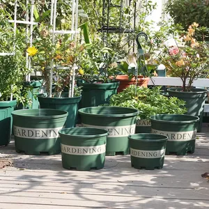 All sizes 1,2,3,5,7,10,14,15,20 gallon plastic nursery pots plastic flower pot