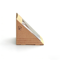 Boîte à sandwich personnalisée avec fenêtre transparente, conteneur jetable en papier kraft de qualité alimentaire pour le petit-déjeuner et la restauration rapide