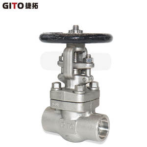 Vanne à opercule auto-scellante en acier forgé F304 Z61W-800LB, vanne d'eau manuelle haute pression avec soudure à douille - Product Image 3