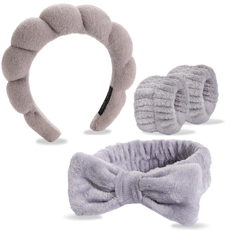 Bracelet d'interface à couture grise, ensemble de 4 pièces