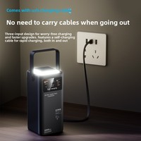 Lampe de camping portable d'extérieur avec câble intégré, batterie externe en plastique 50000 mAh 22,5 W, capacité extra-grande 30000, charge rapide, cadeau