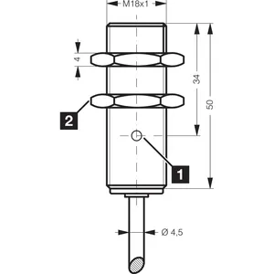 Câble hautement flexible, capteur de proximité inductif DCC18M12NSLK, vente en gros pour l'exportation - Product Image 2