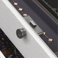 Serrure de tiroir de haute qualité porte d'armoire intelligente cachée serrure de tiroir d'armoire d'empreintes digitales intelligente pour bureau à domicile Nickel satiné brossé