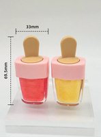 Gloss à lèvres pour enfants, label privé, imperméable, à base de plantes, mignon, nacré, longue durée, hydratant, repulpant, en forme de sucette glacée
