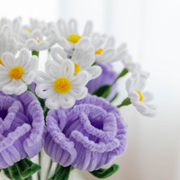 INTODIY bouquet créatif bricolage décoration fleurs artisanat nettoyeurs de tuyaux Chenille tiges bâton torsadé bâton faisant des Kits