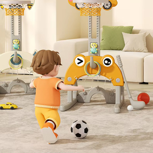 Fornitura di massa per bambini al coperto Mini basket Rack a forma di auto telaio <span class=keywords><strong>da</strong></span> basket con anello di lancio sport Stand giocattolo per la casa - Product Image 5