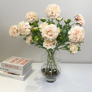 CM-TH1171 Nueva Flor Artificial de Caléndula de Alta Calidad para Decoración de Bodas, Flores de Látex con Tacto Real - Product Image 3