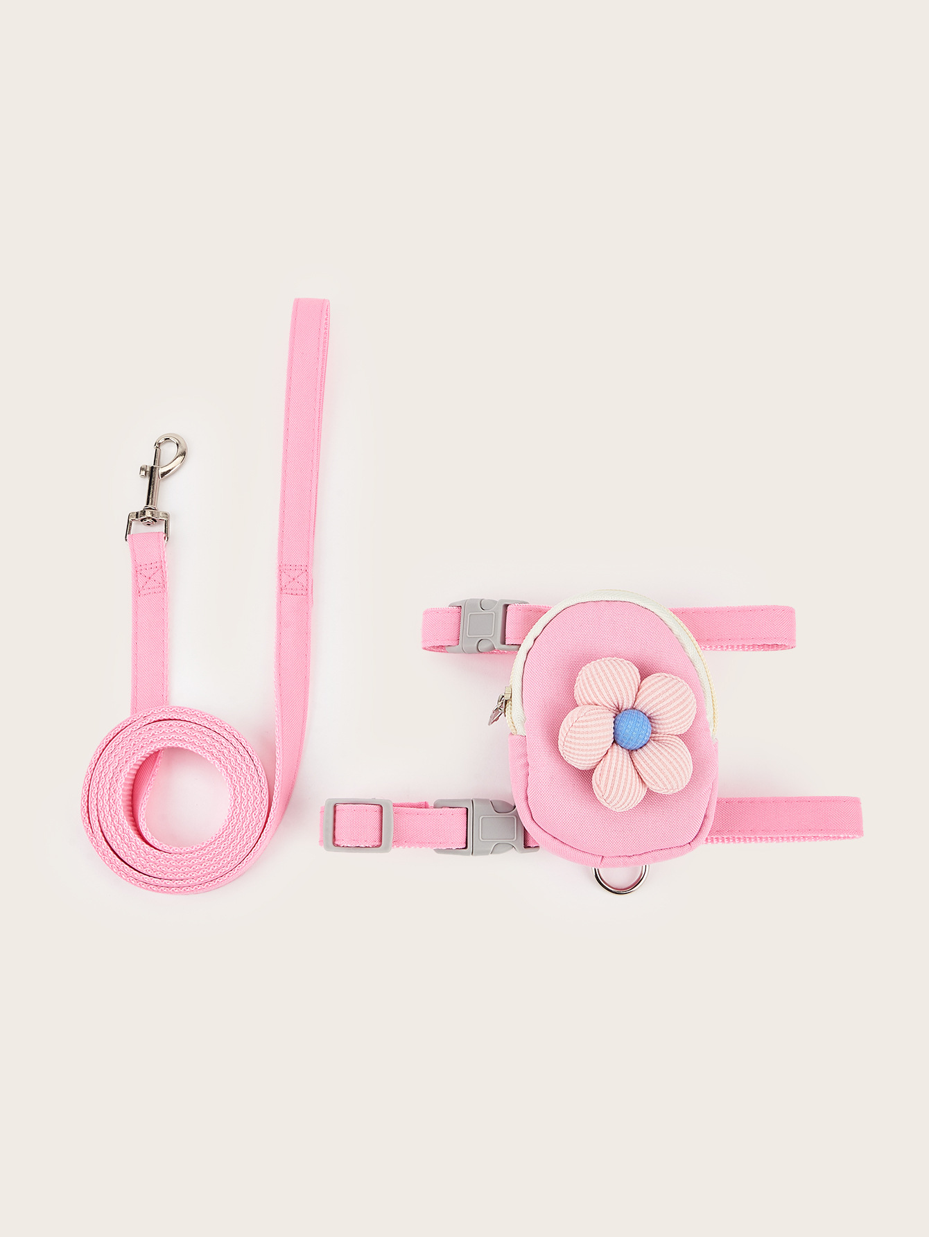 Pink harness+leash(150*1.5cm)