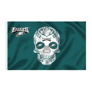 Cờ Đội Bóng Đá 3x5ft Cờ Nfl EAGLES Thể Thao Chất Lượng Cao Thiết Kế Tùy Chỉnh 100% Polyester