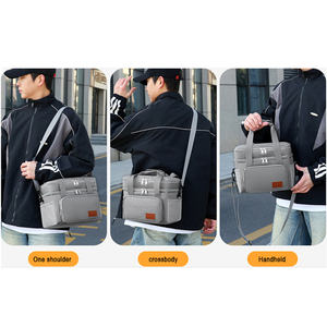 <span class=keywords><strong>Sac</strong></span> isotherme double couche en polyester imperméable grande capacité avec logo personnalisé – Idéal pour le déjeuner et les pique-niques – Offre spéciale - Product Image 5