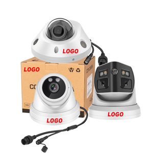 8mp 4K H.265 Active Deterrence Poe Ip <strong>Camera</strong> Red Blue Light Indoor Outdoor Optional Fixed Lens Two Way Audio Ip66 Network <strong>Camera</strong> - Product Image 1