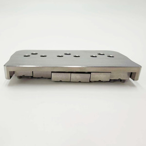 Pont de <span class=keywords><strong>guitare</strong></span> électrique à 6 cordes en acier inoxydable pour le réglage des cordes, pont fixe en forme de U, ensemble de pont de <span class=keywords><strong>guitare</strong></span> - Product Image 4