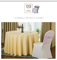 Nœuds décoratifs en polyester élastique doré pour chaises de banquet, 36*15cm, réutilisables, lavables à la main, marque HQ, vente en gros