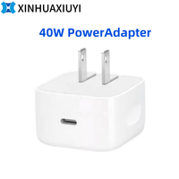 Chargeur mural haute efficacité 40W à sortie dynamique maximale pour iPhone 17 16 14 Pro Max 13 iPad, alimentation UE US UK